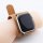 Bandmeister® Armband Echtleder breit coffee brown für Apple Watch 38/40/41mm