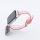 Bandmeister® Armband Silikon transparent Glitter Manuel red für Apple Watch 42/44/45mm