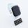 Bandmeister® Armband Silikon transparent Glitter Manuel blue Mini für Apple Watch 38/40/41mm