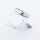 Bandmeister® Armband Silikon transparent Glitter Manuel silver für Apple Watch 42/44/45mm