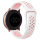 Bandmeister® Armband Silikon Sport white-pink für Federsteg Uhr 22mm