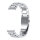 Bandmeister® Armband 3-Segment Edelstahl Business silver für Federsteg Uhr 20mm