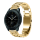 Bandmeister® Armband 3-Segment Edelstahl Business gold für Federsteg Uhr 20mm