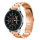 Bandmeister® Armband 3-Segment Edelstahl Business rose gold für Federsteg Uhr 22mm