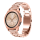 Bandmeister® Armband 3-Segment Edelstahl Business rose pink für Federsteg Uhr 20mm