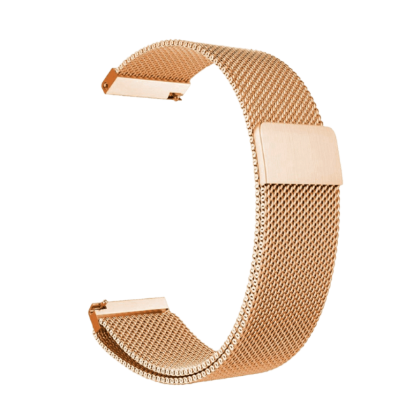 Bandmeister® Armband Milanaise Magnetverschluss gold für Federsteg Uhr 20mm