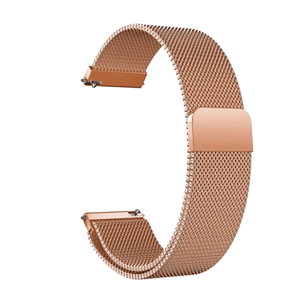 Bandmeister® Armband Milanaise Magnetverschluss rose pink für Federsteg Uhr 20mm