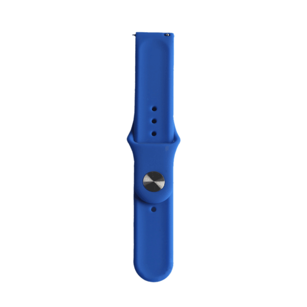 Bandmeister® Armband Silikon Klassik blue für Federsteg Uhr 22mm