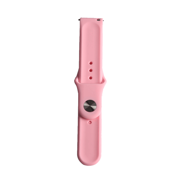 Bandmeister® Armband Silikon Klassik pink für Federsteg Uhr 22mm
