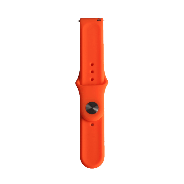 Bandmeister® Armband Silikon Klassik orange für Federsteg Uhr 20mm