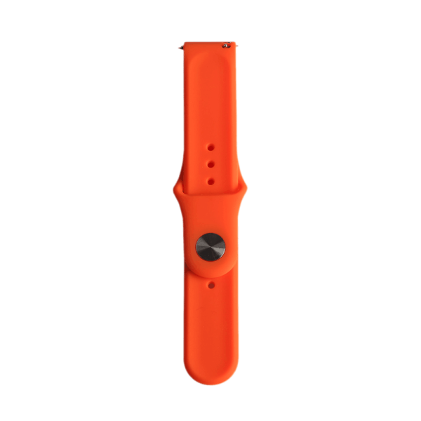 Bandmeister® Armband Silikon Klassik orange für Federsteg Uhr 22mm