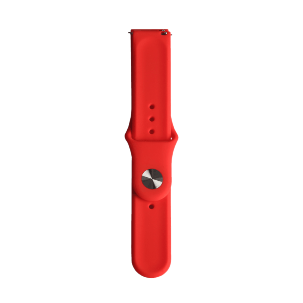 Bandmeister® Armband Silikon Klassik red für Federsteg Uhr 22mm