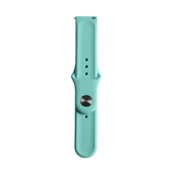 Bandmeister® Armband Silikon Klassik mint green für Federsteg Uhr 22mm