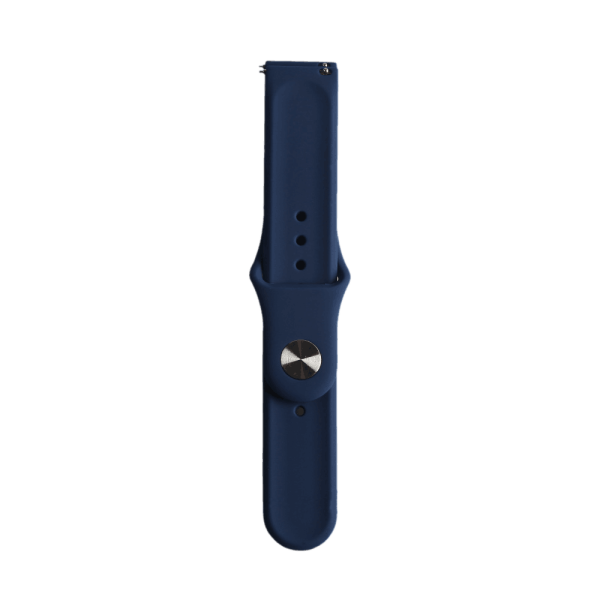 Bandmeister® Armband Silikon Klassik dark blue für Federsteg Uhr 22mm