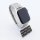 Bandmeister® Armband Edelstahl Glieder dehnbar silver für Apple Watch 42/44/45mm