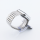 Bandmeister® Armband Edelstahl Glieder dehnbar silver für Apple Watch 42/44/45mm