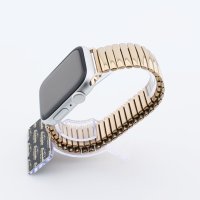 Bandmeister® Armband Edelstahl Glieder dehnbar rose gold für Apple Watch 38/40/41mm