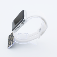 Bandmeister® Armband Silikon Delfin white für Apple Watch 38/40/41mm