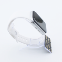 Bandmeister® Armband Silikon Delfin white für Apple Watch 42/44/45mm