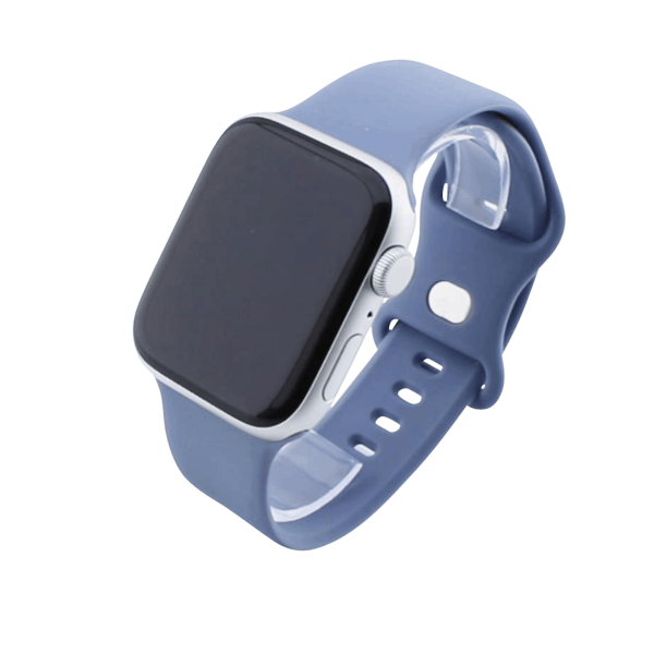 Bandmeister® Armband Silikon Delfin lavender gray für Apple Watch 42/44/45mm