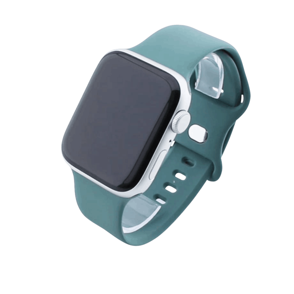 Bandmeister® Armband Silikon Delfin pine green für Apple Watch 42/44/45mm