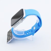 Bandmeister® Armband Silikon Delfin deep sky blue für Apple Watch 38/40/41mm
