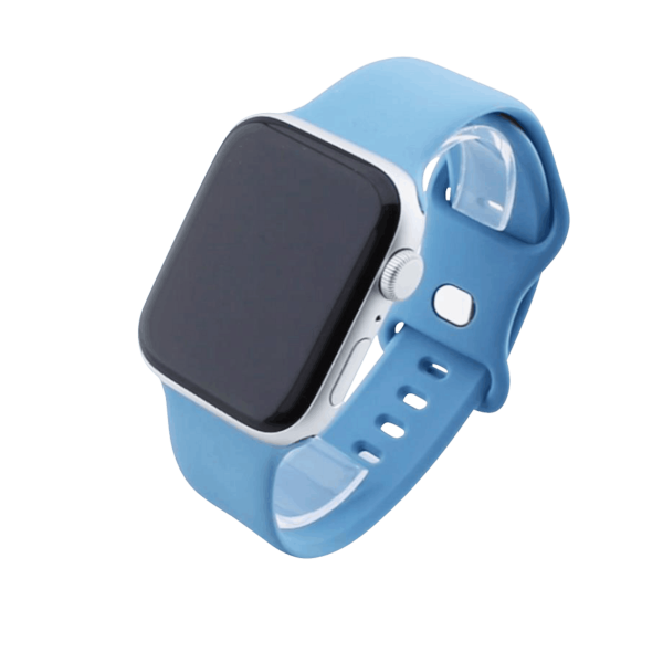 Bandmeister® Armband Silikon Delfin sky blue für Apple Watch 42/44/45mm