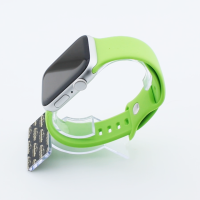 Bandmeister® Armband Silikon Delfin apple green für Apple Watch 38/40/41mm