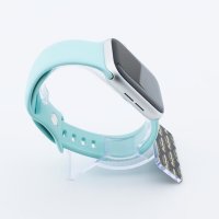 Bandmeister® Armband Silikon Delfin turquoise für Apple Watch 38/40/41mm
