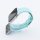 Bandmeister® Armband Silikon Delfin turquoise für Apple Watch 42/44/45mm