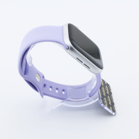 Bandmeister® Armband Silikon Delfin lavender für Apple Watch 38/40/41mm