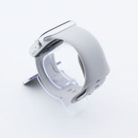 Bandmeister® Armband Silikon Delfin light gray für Apple Watch 38/40/41mm