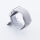 Bandmeister® Armband Silikon Delfin light gray für Apple Watch 42/44/45mm