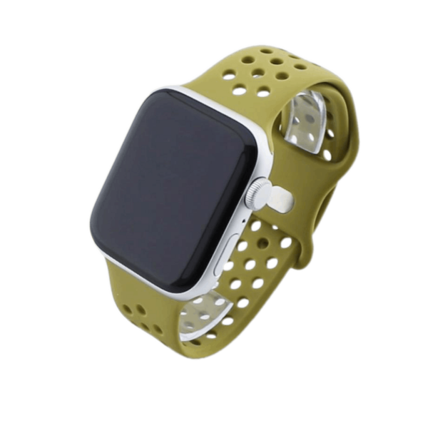 Bandmeister® Armband Silikon Sport Delfin olive green für Apple Watch 38/40/41mm