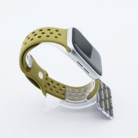 Bandmeister® Armband Silikon Sport Delfin olive green für Apple Watch 42/44/45mm