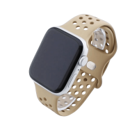 Bandmeister® Armband Silikon Sport Delfin walnut für Apple Watch 42/44/45mm