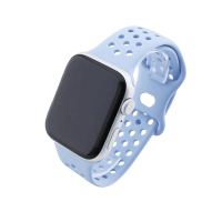 Bandmeister® Armband Silikon Sport Delfin light blue für Apple Watch 38/40/41mm