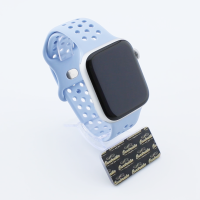 Bandmeister® Armband Silikon Sport Delfin light blue für Apple Watch 42/44/45mm