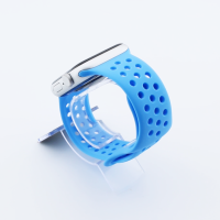 Bandmeister® Armband Silikon Sport Delfin deep sky blue für Apple Watch 42/44/45mm