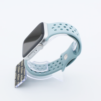Bandmeister® Armband Silikon Sport Delfin light green für Apple Watch 42/44/45mm