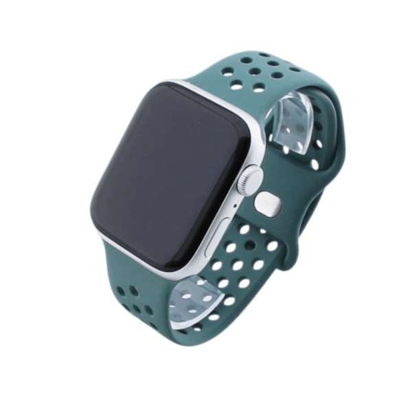 Bandmeister® Armband Silikon Sport Delfin pine green für Apple Watch 38/40/41mm