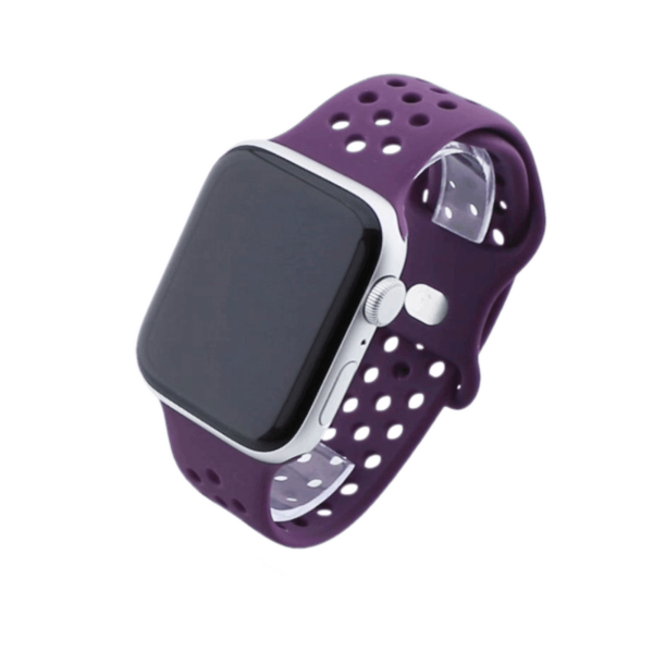 Bandmeister® Armband Silikon Sport Delfin purple für Apple Watch 38/40/41mm