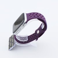 Bandmeister® Armband Silikon Sport Delfin purple für Apple Watch 38/40/41mm