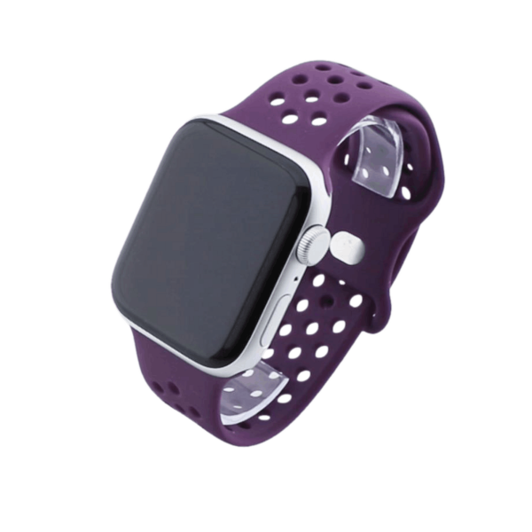 Bandmeister® Armband Silikon Sport Delfin purple für Apple Watch 42/44/45mm