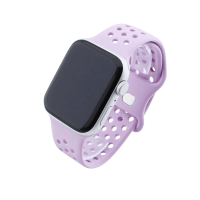Bandmeister® Armband Silikon Sport Delfin lilac für Apple Watch 38/40/41mm