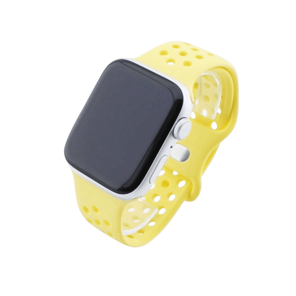 Bandmeister® Armband Silikon Sport Delfin yellow für Apple Watch 38/40/41mm