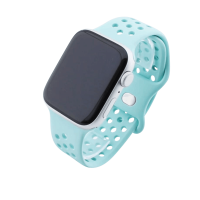 Bandmeister® Armband Silikon Sport Delfin turquoise für Apple Watch 38/40/41mm