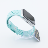 Bandmeister® Armband Silikon Sport Delfin turquoise für Apple Watch 38/40/41mm