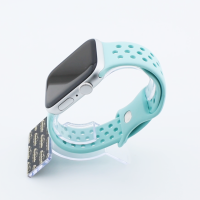 Bandmeister® Armband Silikon Sport Delfin turquoise für Apple Watch 42/44/45mm