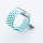 Bandmeister® Armband Silikon Sport Delfin turquoise für Apple Watch 42/44/45mm